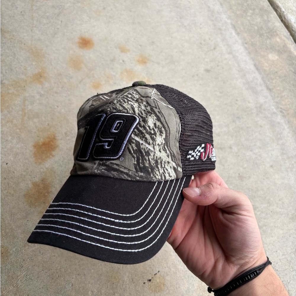 Bass Pro Nascar Camouflage and Black Racing Cap